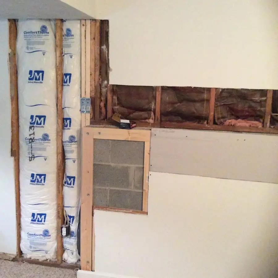 Wall insulation replacement during Contents Cleaning & Restoration in Roeland Park